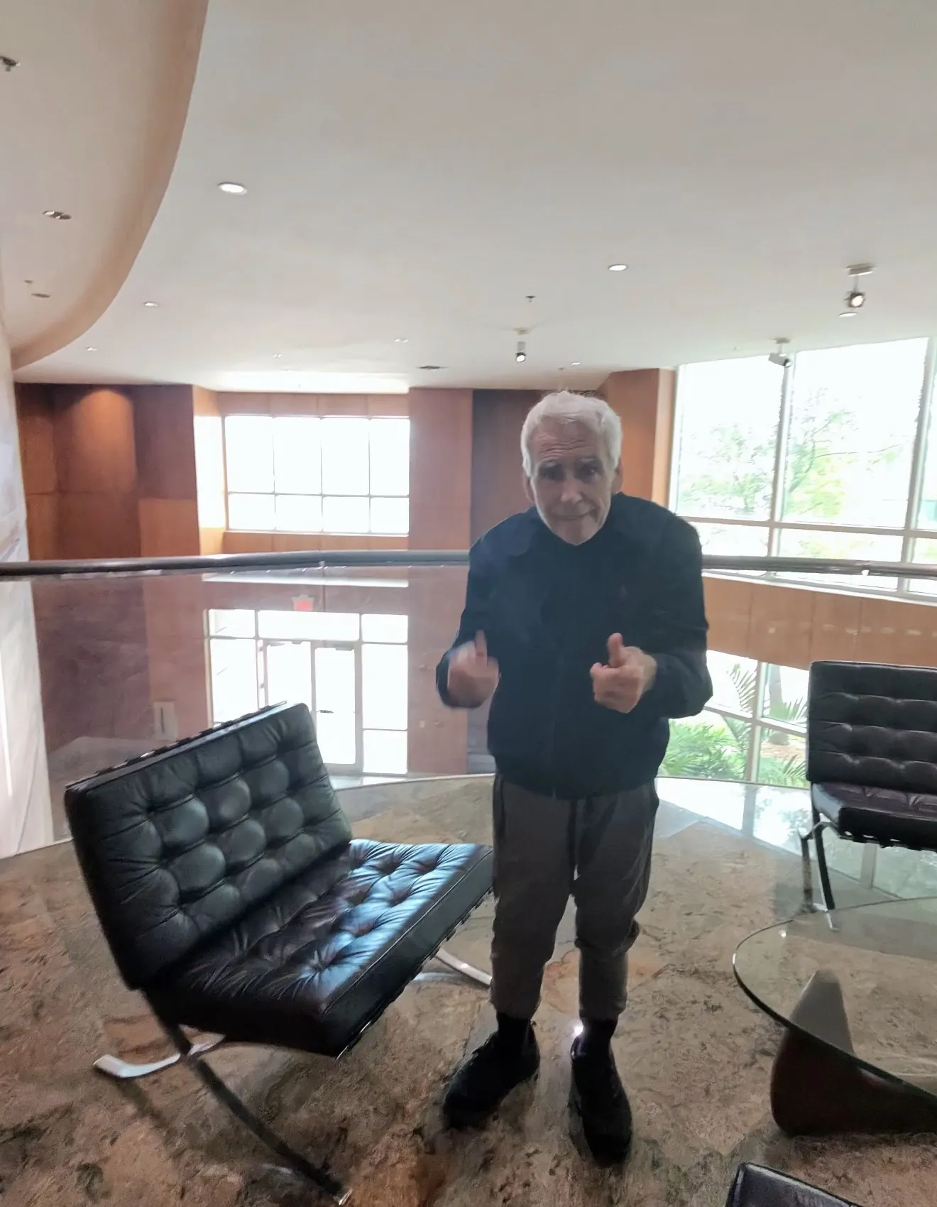 Richard Weigand, President of South Beach Global LLC, in the lobby at 1000 5th Street, Miami Beach